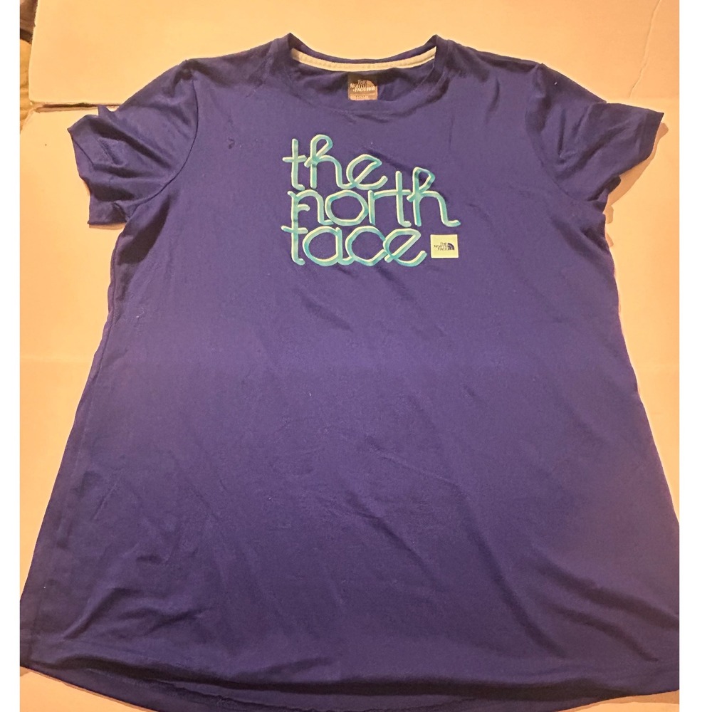 The North Face Girls XL 18 Royal Blue Graphic Tee Short Sleeve Athletic Top